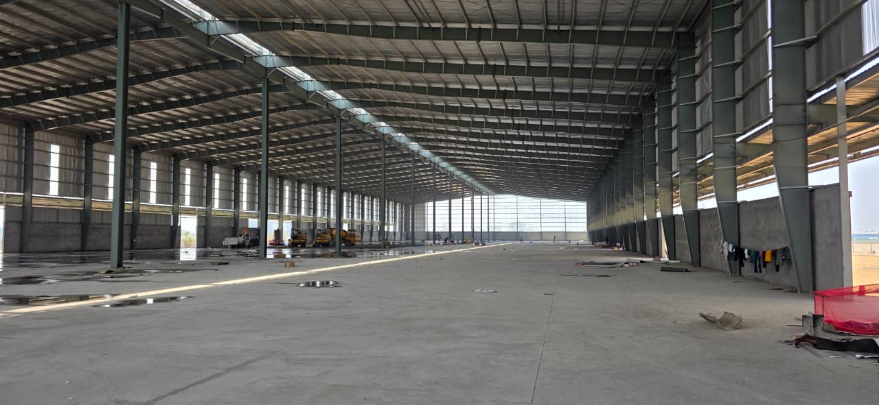 Interior of a warehouse facility